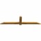 Ekena Millwork Eugene Rough Sawn Timber Gable Bracket, Western Red Cedar, 72"W x 18"H x 2"D x 4"F, 6/12 Pitch GBW072X18X0204EUG00RWR - alternate 3